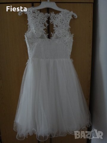 Булчинска/Сватбена рокля -  Официална/Елегантна бяла рокля, снимка 2 - Рокли - 33677693