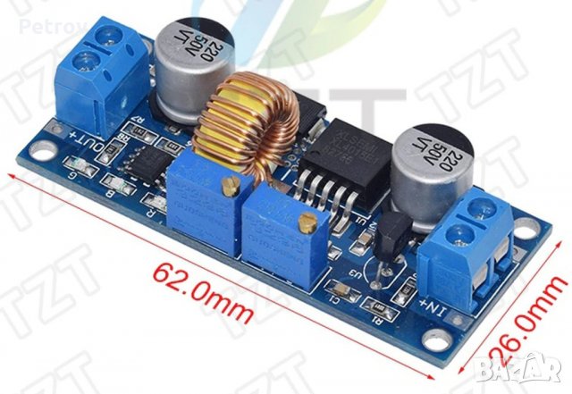Понижаващ DC модул за Li-ion батерии, LED светлини, заряден модул, снимка 5 - Друга електроника - 33395930