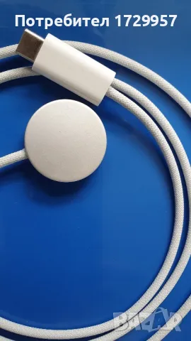 ОРИГИНАЛНО ЗАРЯДНО за часовник Apple Watch Ultra Charger Cable USB-C 1m EMC 3975 A2515 MLWJ3ZM/A, снимка 4 - Друга електроника - 49619013