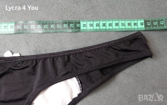 Rainbow (eur 48-50) XL дамска прашка в черно и бяло с дантела отпред, снимка 10 - Бельо - 43291227