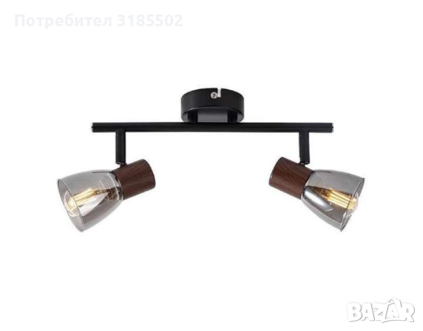 Спот  Pluto, E14, 1 max 40W, с ключ, класически стил, снимка 9 - Лампи за таван - 51446124