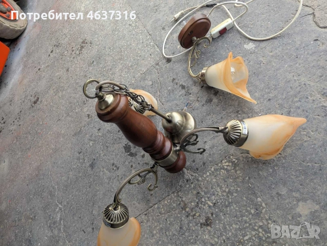 стар полилей и аплик , снимка 2 - Други ценни предмети - 53163124