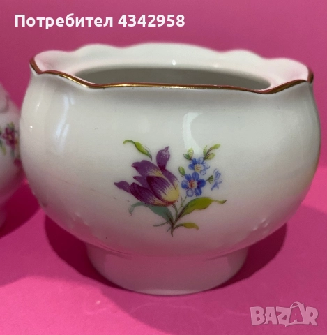 Kahla.Germany.1960-те.Кана за мляко и захарница., снимка 10 - Антикварни и старинни предмети - 52680056