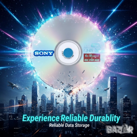 cd-rw sony 700mb 4x-10x high sped, снимка 4 - USB Flash памети - 50414919