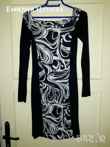 Рокля черно и бяло, снимка 2 - Рокли - 26964237