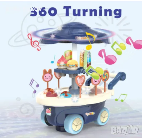 Детска количка със сладкиши и сладолед, снимка 2 - Други - 48473600