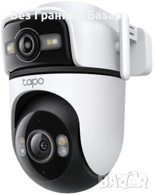 Нова Tapo 2K 3MP Dual Lens външна охранителна камера Alexa охрана дом, снимка 3 - IP камери - 53009261