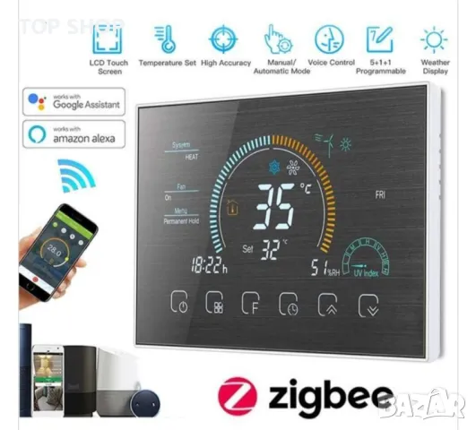 Термостат ZigBee Beca BHT-8000GBLZB, снимка 3 - Друга електроника - 48794723