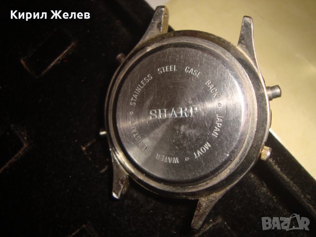 SHARP quartz Alarm chronograph ОРИГИНАЛЕН ЯПОНСКИ КВАРЦОВ ВИНТИДЖ ЧАСОВНИК ШАРП ХРОНОГРАФ 20232, снимка 2 - Мъжки - 32701029