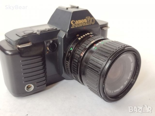 Аналогов фотоапарат Canon T70 с обектив 37-70 mm, снимка 2 - Фотоапарати - 37253935
