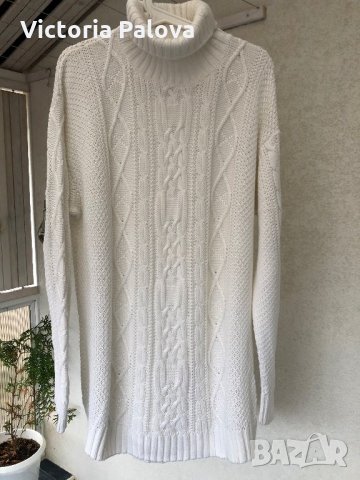 Красив модерен пуловер,памук, снимка 3 - Блузи с дълъг ръкав и пуловери - 26935144
