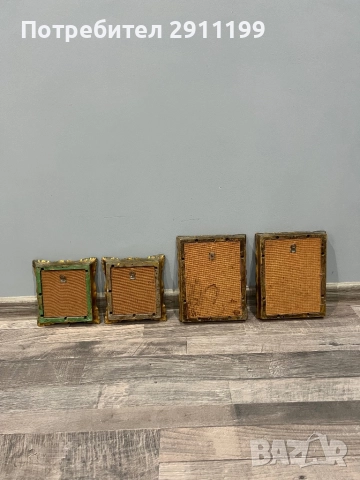 Малка антикварна картина, комплект от четири, снимка 10 - Картини - 52814261