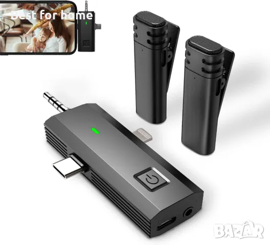 Двоен безжичен петличен  микрофон Sjpzwcrl