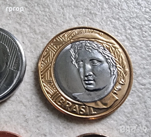 Бразилия . Лот. 1, 5,10,20 ,50 цента и 1 реал . UNC., снимка 3 - Нумизматика и бонистика - 52556498