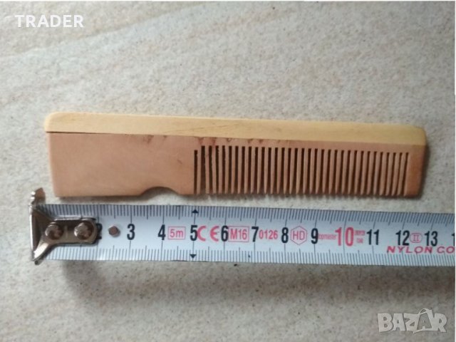 Дървен гребен за коса, снимка 3 - Аксесоари за коса - 33178416