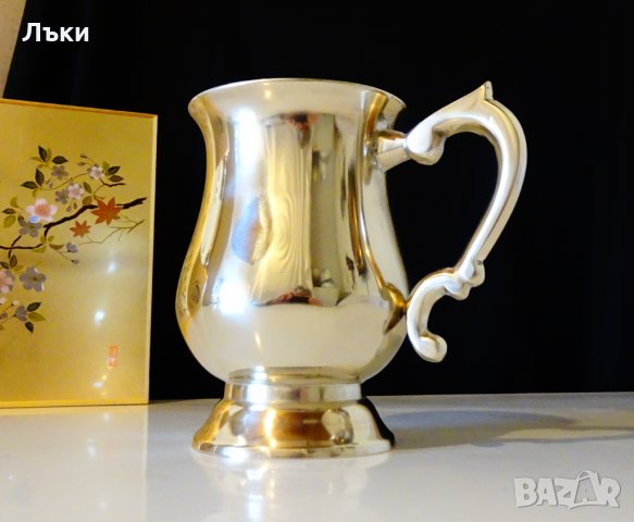 Английска бронзова халба,чаша,бокал