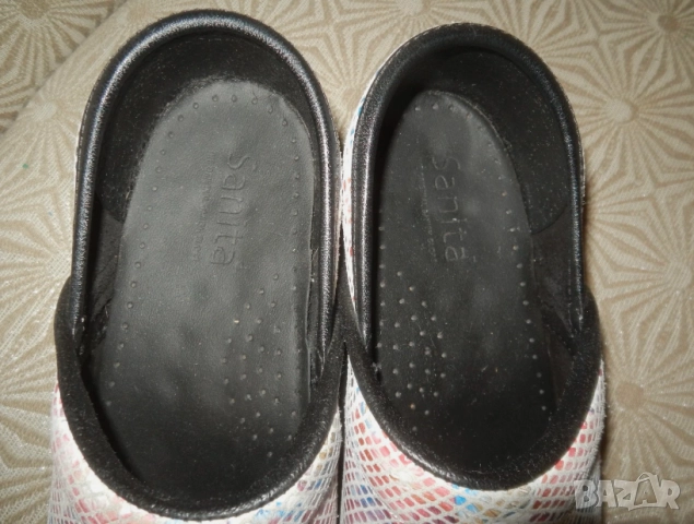 Дамски сабо Sanita Tivoli от велур и кожа номер 40 , снимка 5 - Други - 51925007