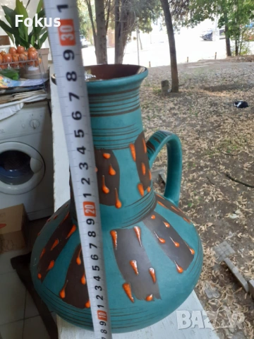 Страхотна красива ваза немска керамика, снимка 6 - Антикварни и старинни предмети - 53464133