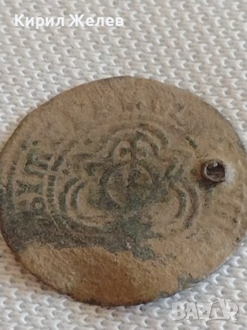 Стар КОРАБЕН ЖЕТОН над стогодишен рядък бронз мед за КОЛЕКЦИОНЕРИ 42481