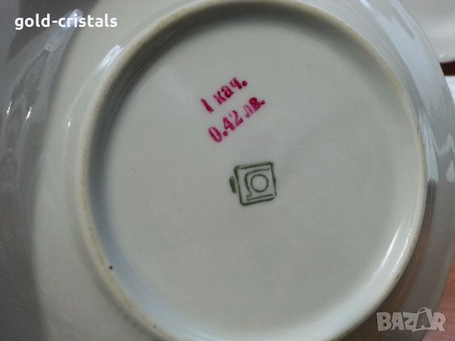 Стар български порцелан чинии дълбоки, снимка 5 - Антикварни и старинни предмети - 33422938