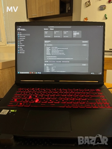 MSI GF65 Thin 10UE Gaming Laptop, снимка 2 - Лаптопи за игри - 52504370