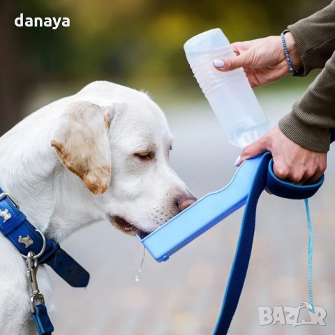 2234 Бутилка за вода за домашни любимци сгъваема поилка шише за кучета, 500ml, снимка 3 - За кучета - 33143440