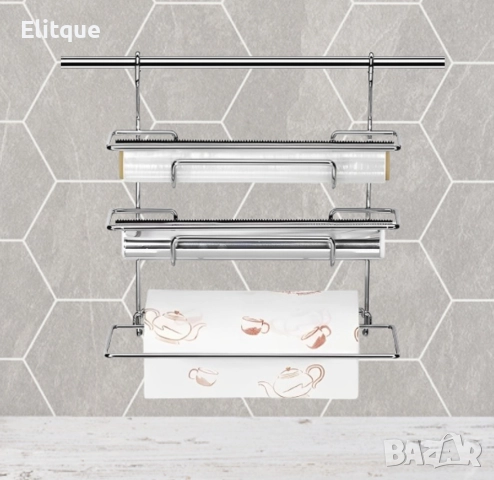 Държач за кухненска хартия - троен 33xH36cm, снимка 2 - Други стоки за дома - 52831840