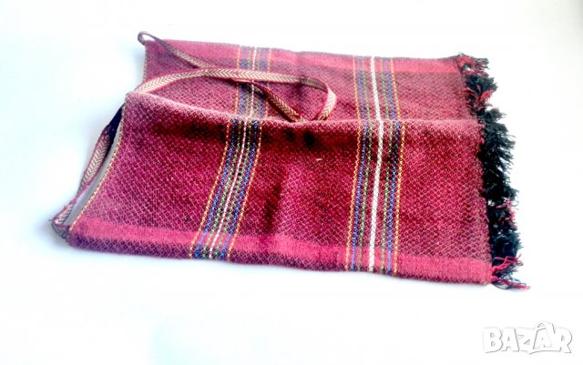 Стара тъкана торба от чийз Царско време 1930-те, снимка 4 - Антикварни и старинни предмети - 39778555