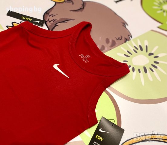 Детски потник Nike Court Slam Dri-FIT Tank Top (червен), снимка 2 - Детски тениски и потници - 40264441