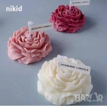 Голям цъфнал Божур цвете силиконов молд форма декорация торта фондан шоколад гипс, снимка 15 - Форми - 38047550