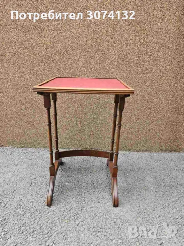 Помощна масичка с кожа, снимка 2 - Маси - 47464804