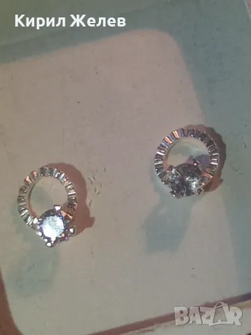 EBELIN DM Silber 925 Ohrstecker НЕЖНИ МАРКОВИ СРЕБЪРНИ ОБЕЦИ СРЕБРО 925 с ФАСЕТИРАН ЦИРКОН 43255, снимка 17 - Обеци - 46233864