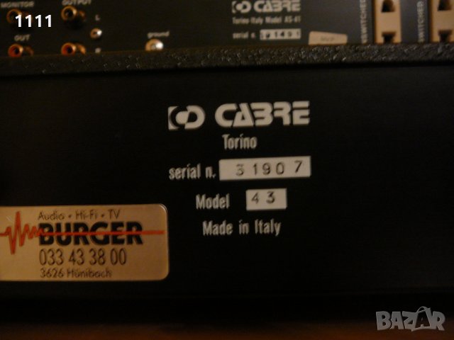 CABRE AS-41-43 ITALQNSKI KOMPLEKT, снимка 8 - Ресийвъри, усилватели, смесителни пултове - 35343147