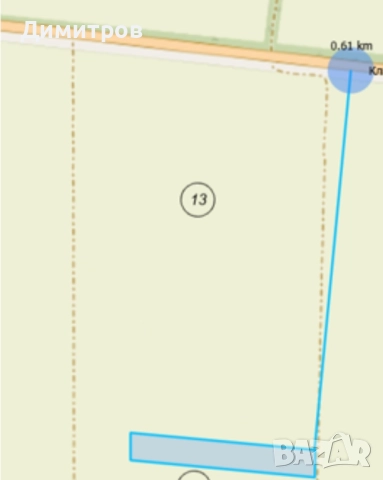 Продавам поземлен имот в землището на с. Мусачево, град София 13.1 дка на 600м от потбалкански път, снимка 8 - Земеделска земя - 51483975