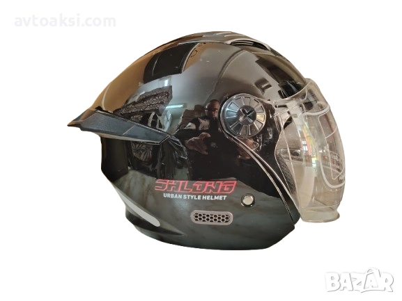 Каска за Мотор/Скутер/АТВ Черна Мат/Лак, снимка 10 - Аксесоари и консумативи - 52131996