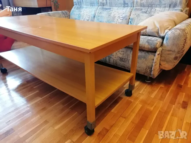 Разтегателна холна маса на колелца, снимка 4 - Маси - 49893764