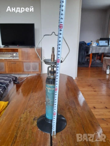 Стара туристическа газова лампа #3, снимка 3 - Антикварни и старинни предмети - 53565698