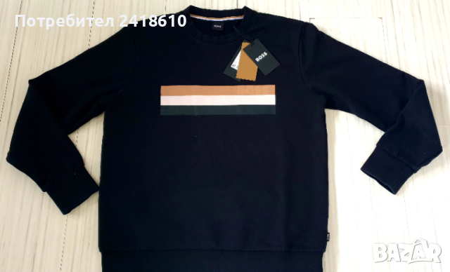 Hugo Boss Soleri 06 Cotton Мens Size M НОВО! ОРИГИНАЛ! Мъжка Блуза Суичър, снимка 10 - Блузи - 52455860