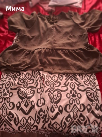 Сет от блуза и панталони в зелен цвят, снимка 15 - Блузи - 51250685