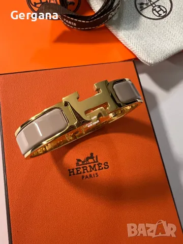 Бежова гривна Hermes, снимка 1
