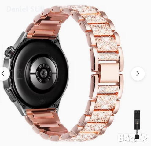 Елегантни Дамски каишки за смарт часовник силиконови керамични метални, снимка 2 - Каишки за часовници - 51025020