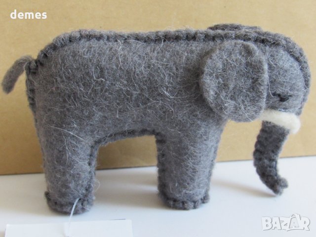  Слон -екологично чиста играчка от филц, ръчна изработка, снимка 4 - Други - 27467248