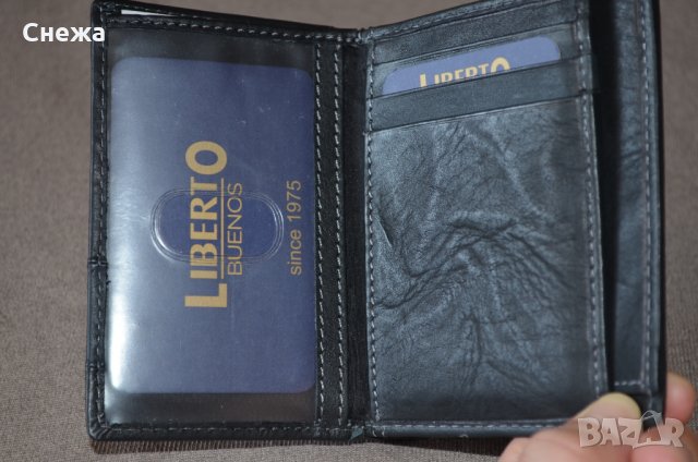 Liberto Buenos малък вертикален портфейл до 11 карти, снимка 10 - Портфейли, портмонета - 32578906