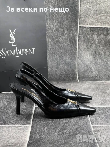 Yves Saint Laurent Дамски Черни Обувки на Ток YSL Код E755, снимка 5 - Дамски обувки на ток - 51314996