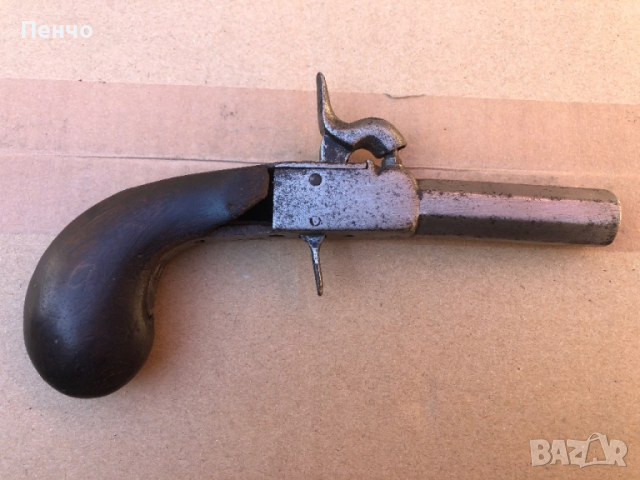 старинен капсулен пистолет, снимка 5 - Антикварни и старинни предмети - 40373642