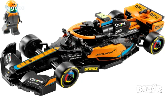 НОВО ЛЕГО 76919 Спийд Шампиони - 2023 Макларън F1 болид LEGO 76919  McLaren 2023 Formula 1 Car, снимка 2 - Конструктори - 49582624