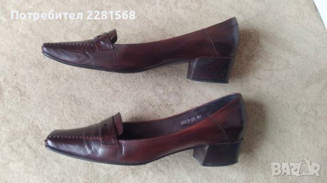 Дамски кожени обувки , снимка 3 - Дамски обувки на ток - 42947759