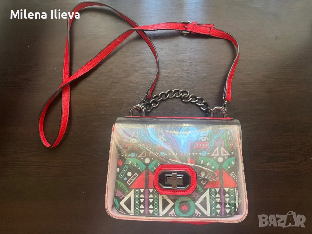 ✨ Модерна дамска чанта с несесер – свеж дизайн и отлично състояние!, снимка 2 - Чанти - 52105046