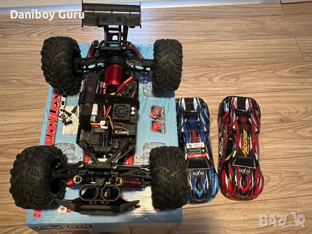 Hosim RC Кола 1/10 Безчеткова SUPER X07 Високоскоростна 68КМ/ч 4WD Офроуд Монстър Камион, снимка 8 - Коли, камиони, мотори, писти - 51126844