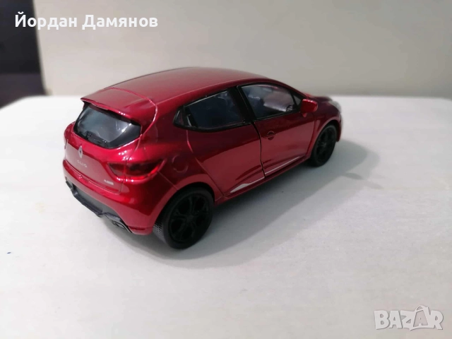 Рено Клио РС в мащав 1:34 , снимка 4 - Колекции - 52576176
